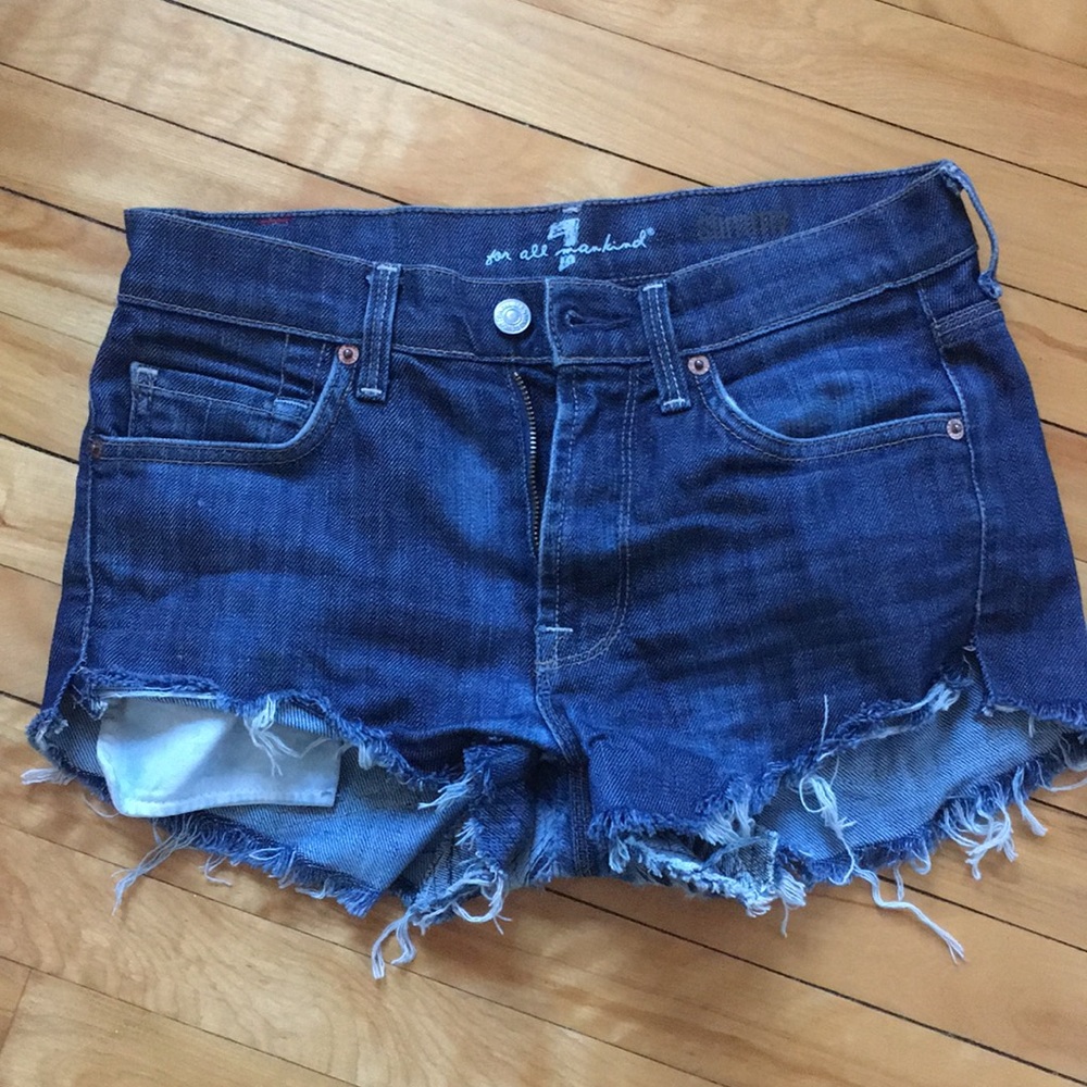Cropped 7 for all mankind denim shorts